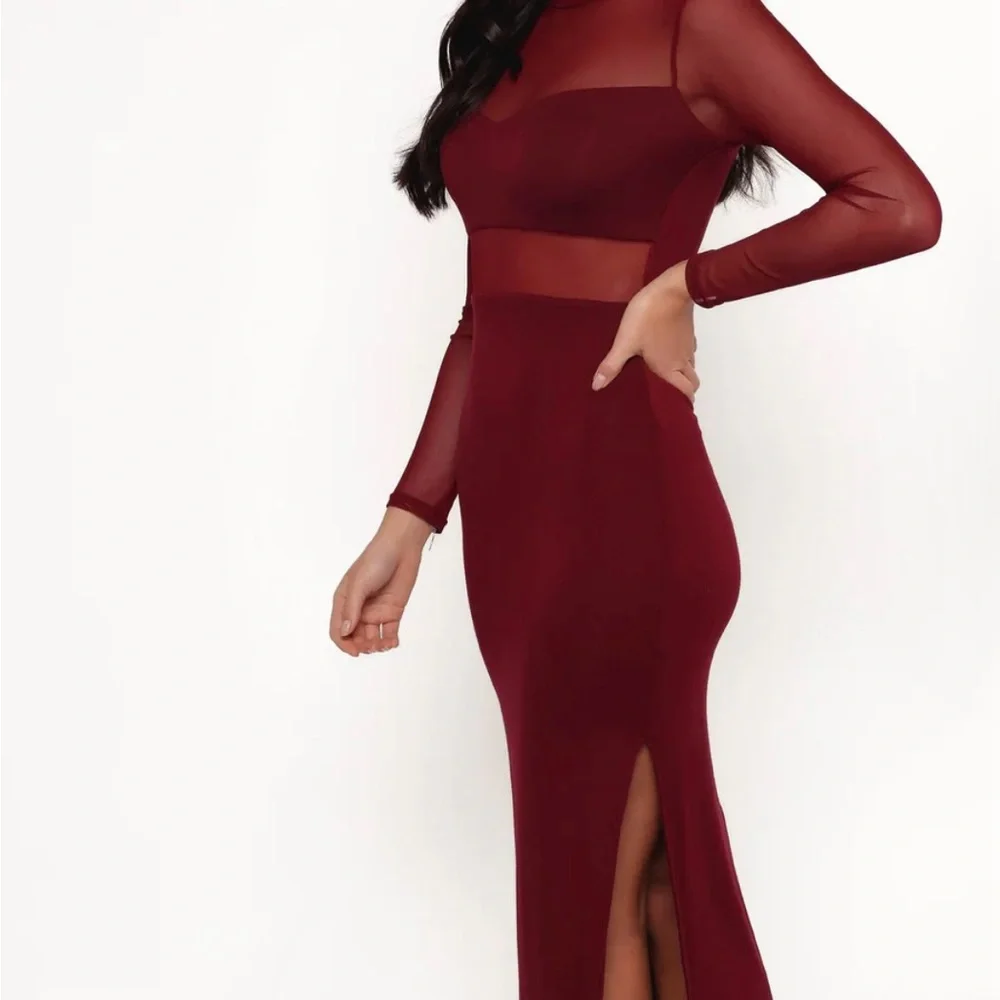 FARROW LONG SLEEVEMIDI
DRESS - WINE - Picture 6 of 8